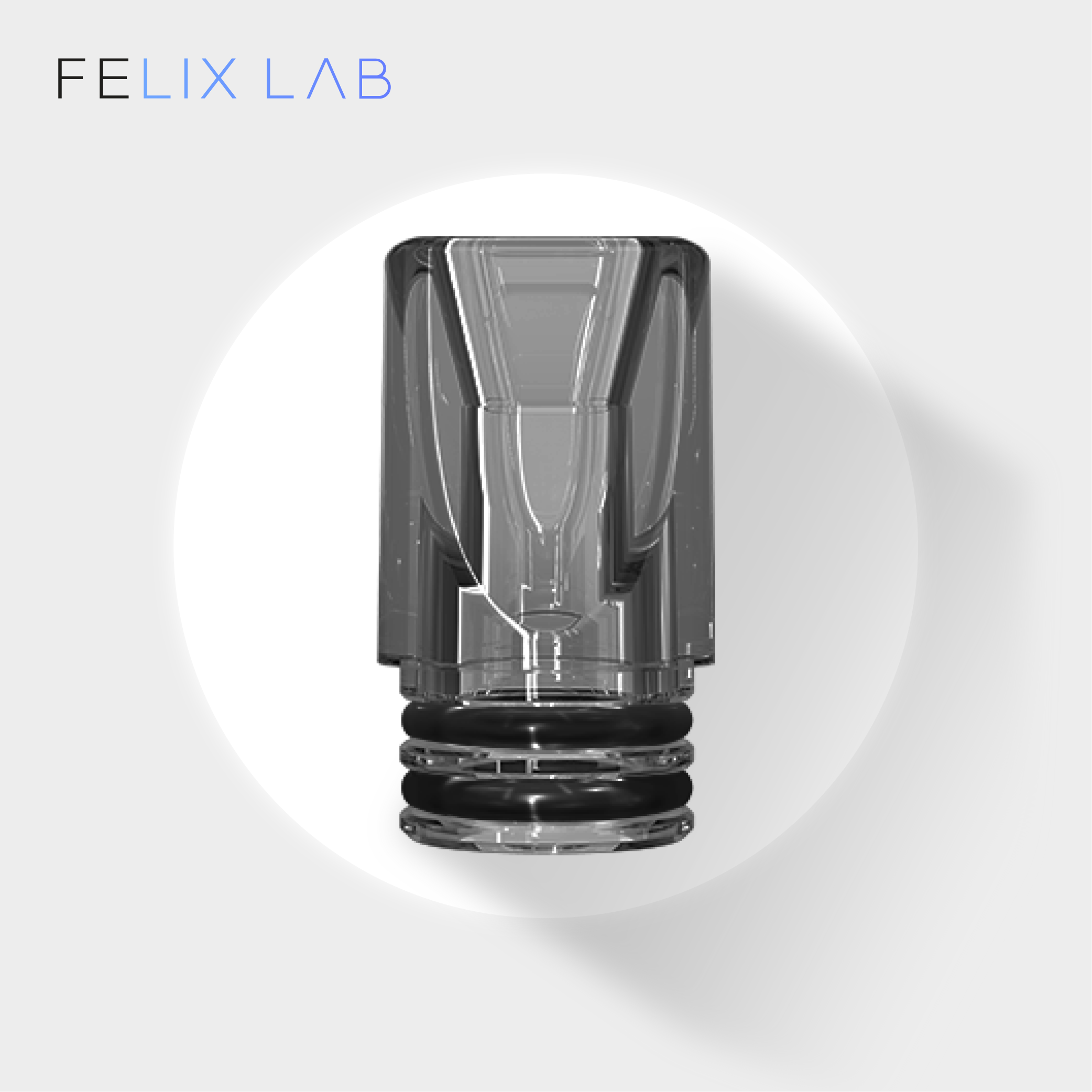 【510ドリップチップ】DRIP TIP CLEAR BLACK 